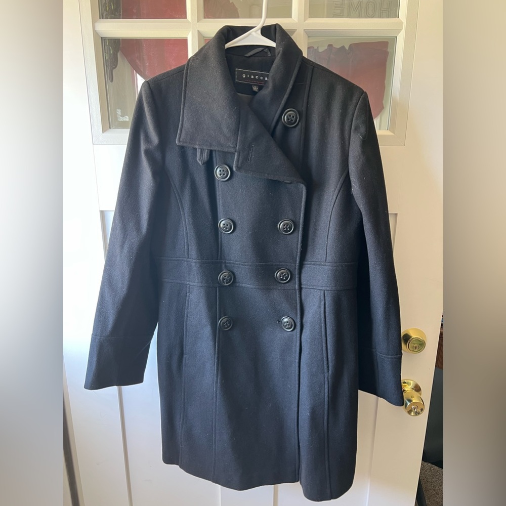 Giacca black pea coat
